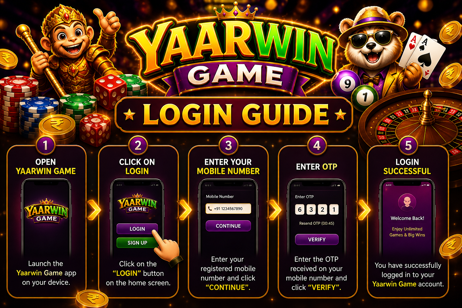 yaarwin login guide